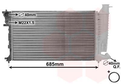 VAN WEZEL Radiators, Motora dzesēšanas sistēma 40002141